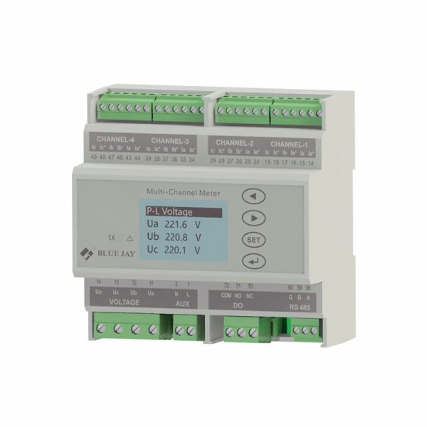 4 channels three phase meter