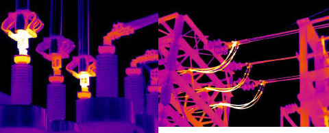 Intelligent monitoring system for temperature of substation equipment