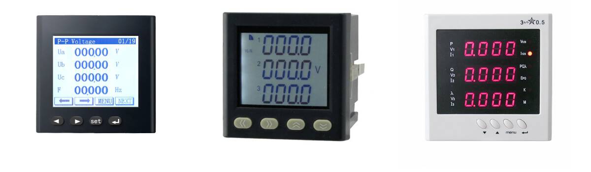 multifunction power meter panel meter energy meter