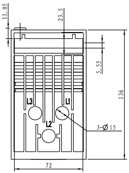 PR240 Main body dimension
