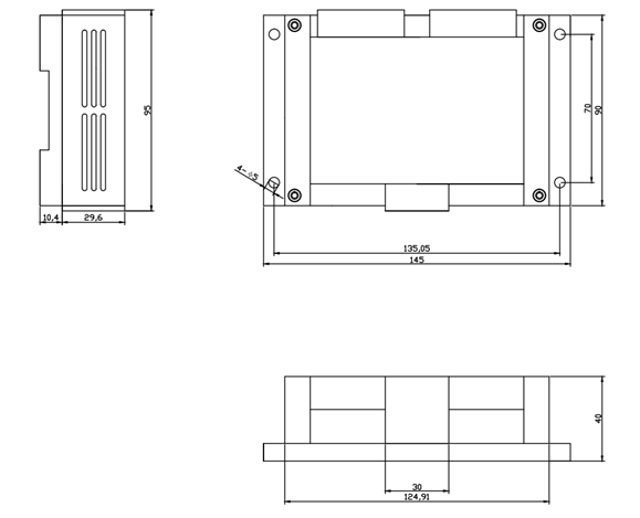 Dimension of JY1000-C2