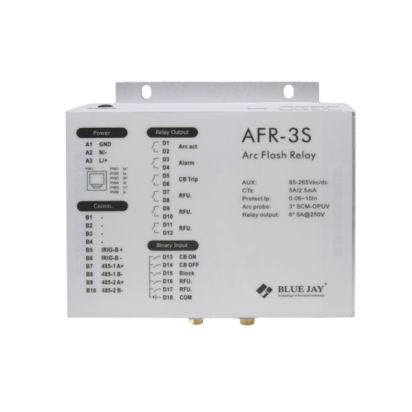 AFR-3S arc flash relay front-side