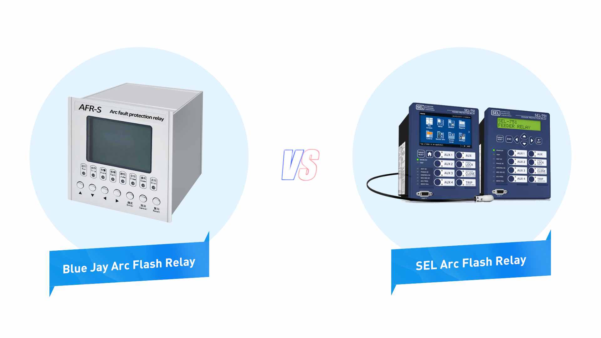 blue jay vs sel arc flash relay