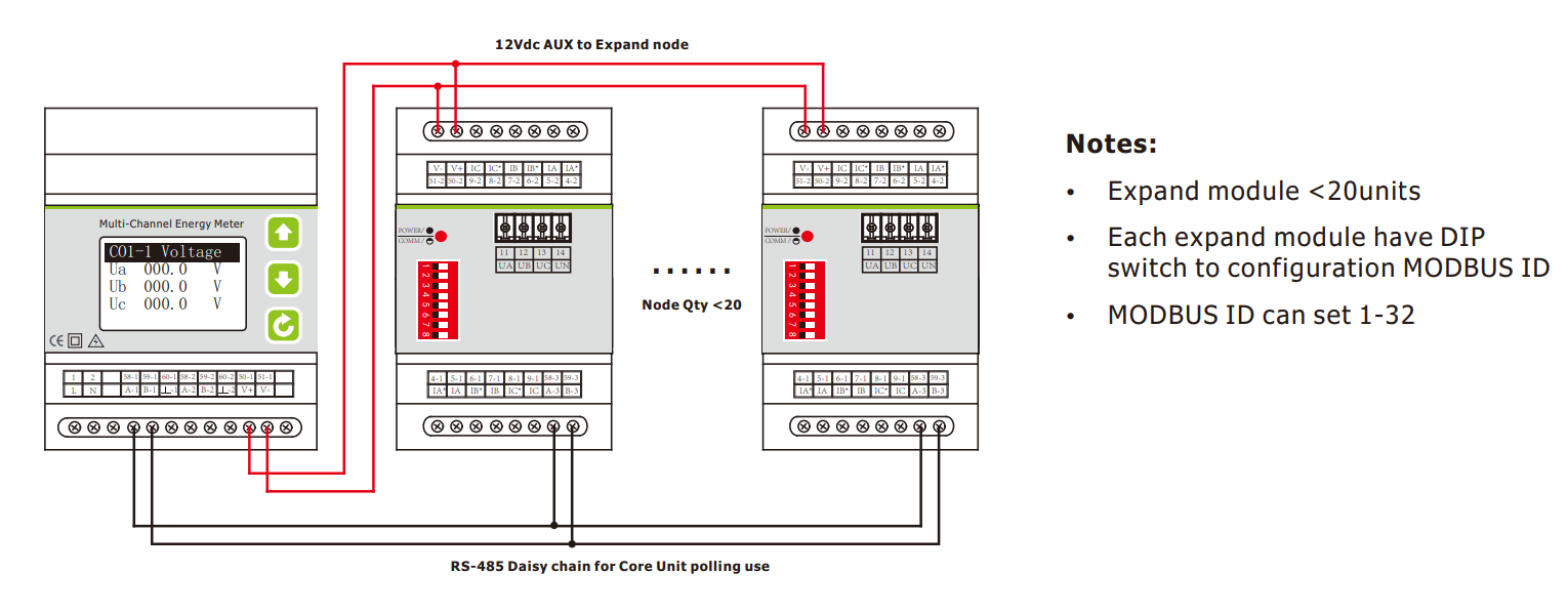 din rail meter wiring diagram