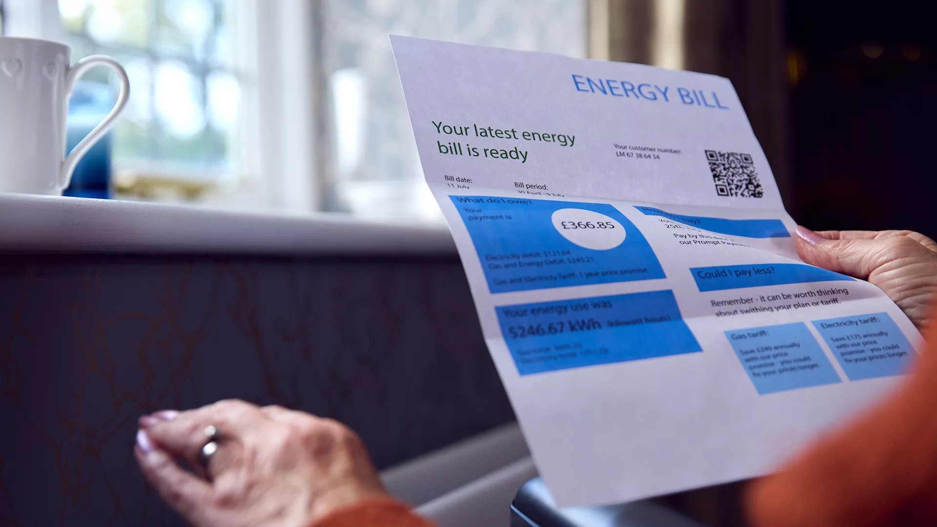 What does a UK resident’s electricity bill look like?