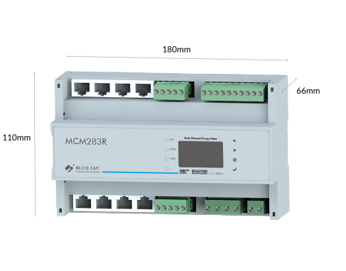MCM283R mulit-circuit commercial power meter dimension