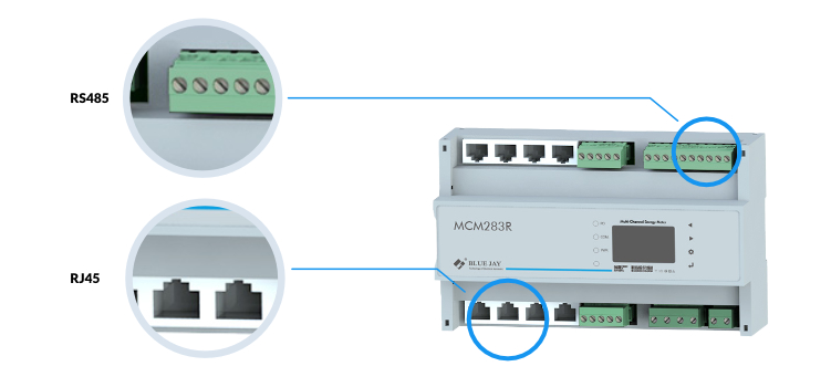 mcm283R multi-circuit Energy Metering for Commercial Buildings compact interface