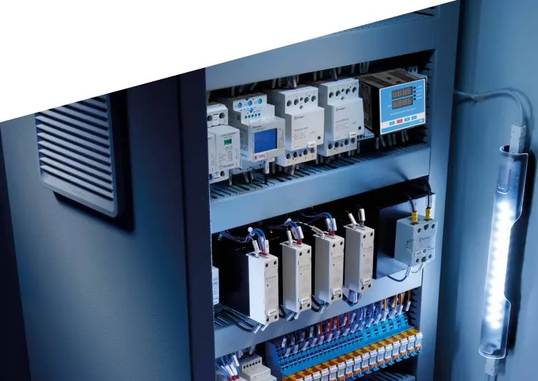 Digital thermostat application for electrical enclosure and electrical panels.