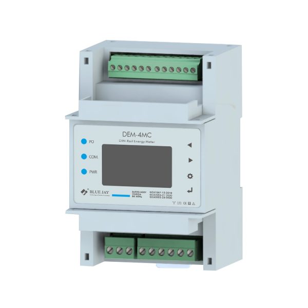 DEM-4MC din rail 3 phase energy meter