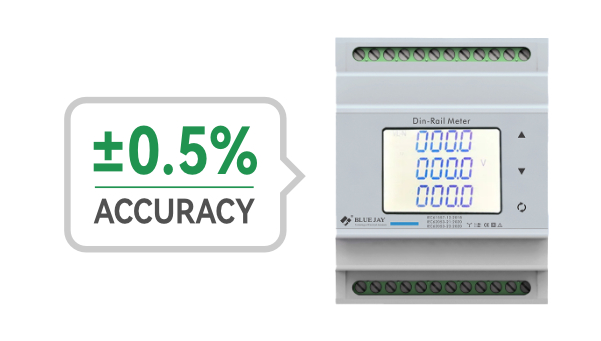 high accuracy of DEM-4MC din rail kwh meter