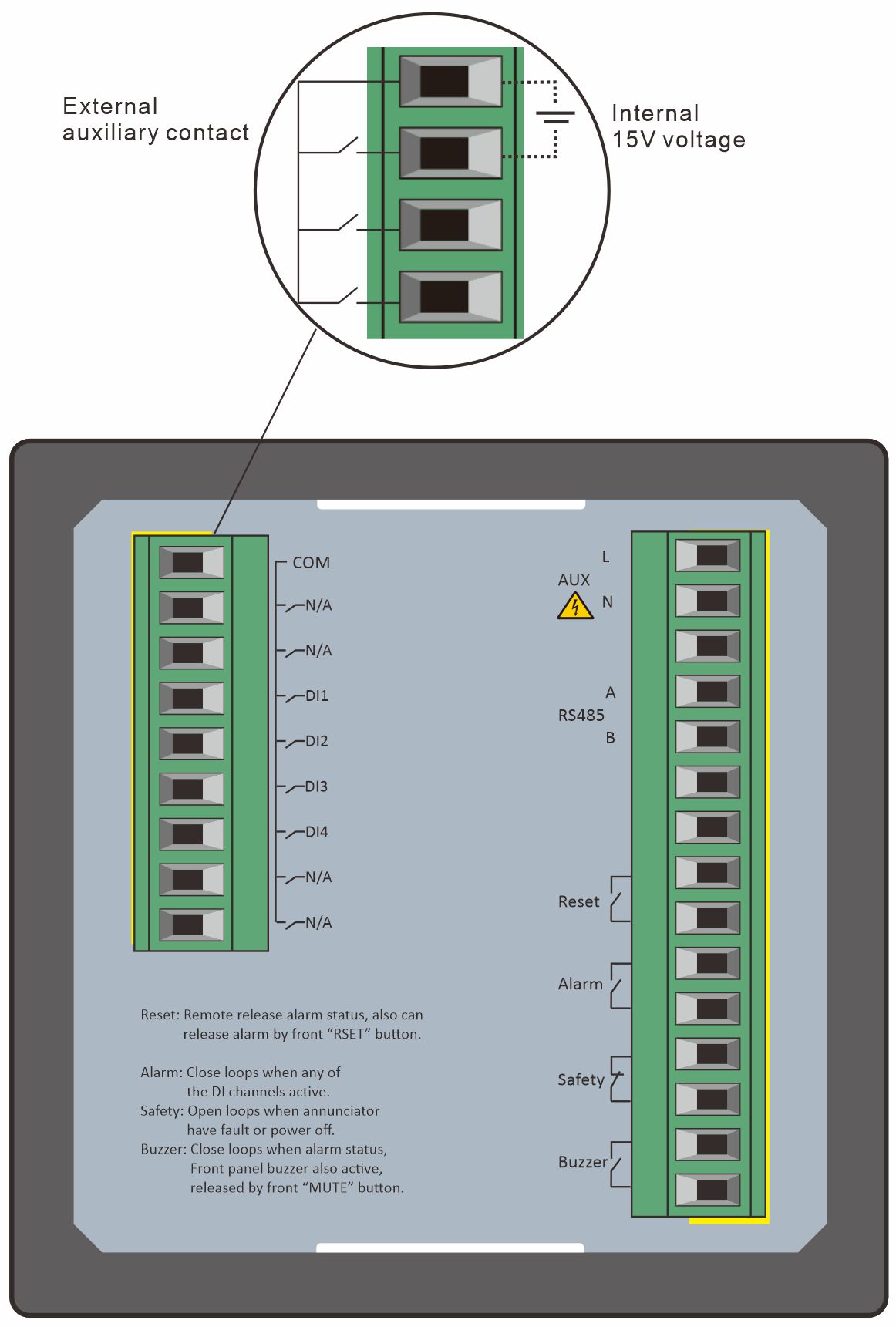 ALM-CH4 Wiring