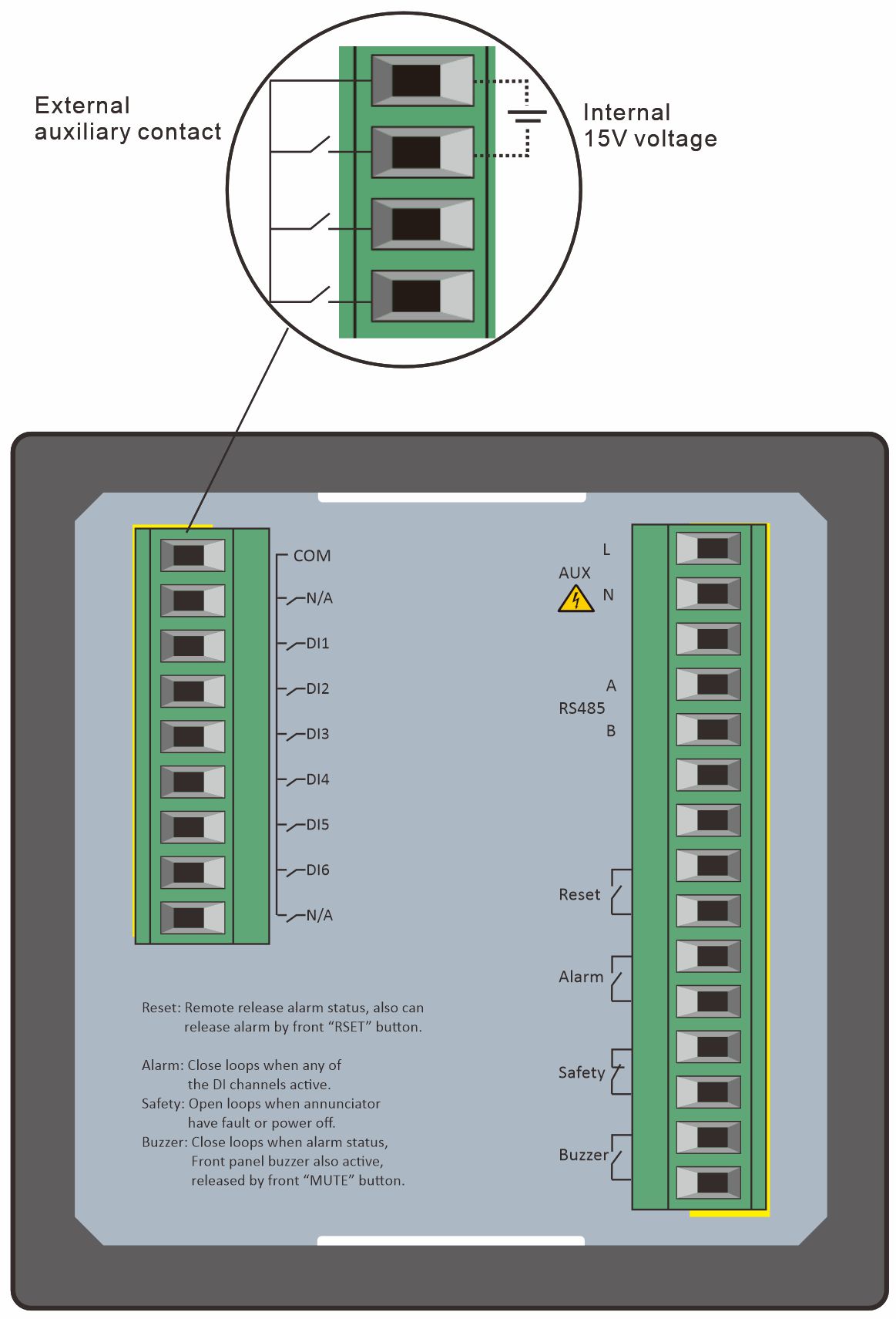 ALM-CH6 Wiring