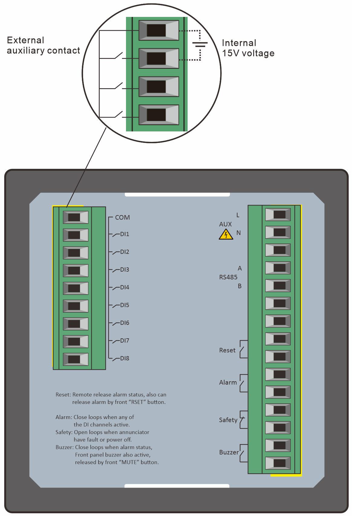 ALM-CH8 Wiring