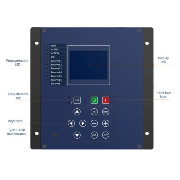 display introduction for transformer differential protection relay