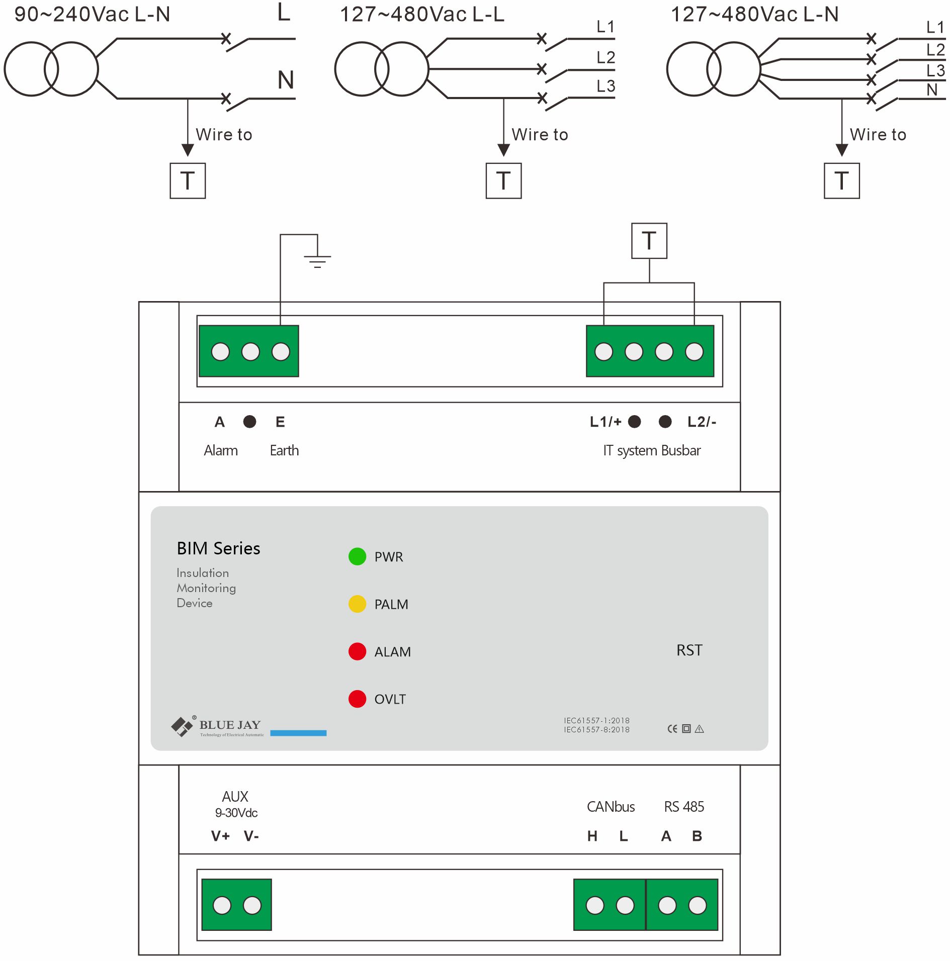 BIM-M1000 Wiring diagram in AC system