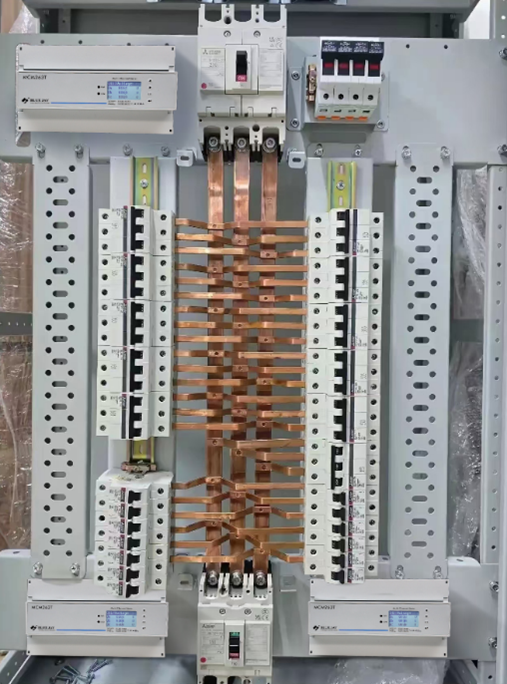 Electric meters in distribution panel