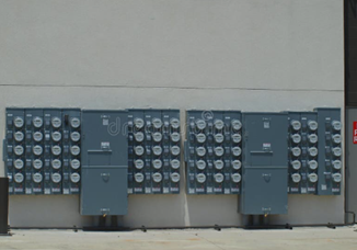multiple single channel meters for mulit-tenant buildings