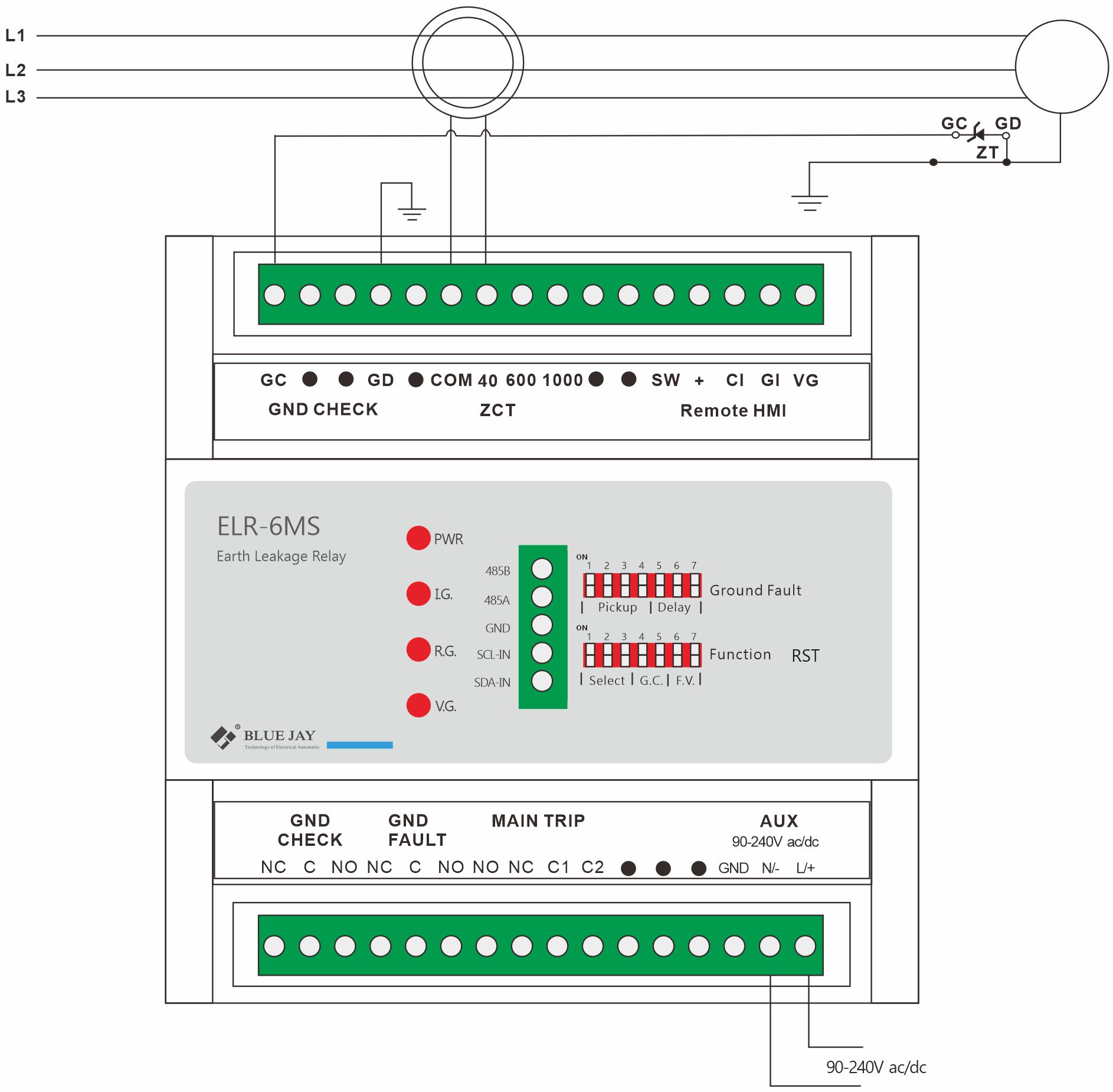 ELR-6MS Wiring method