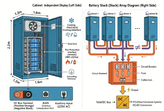 Battery cabinet and Battery stack