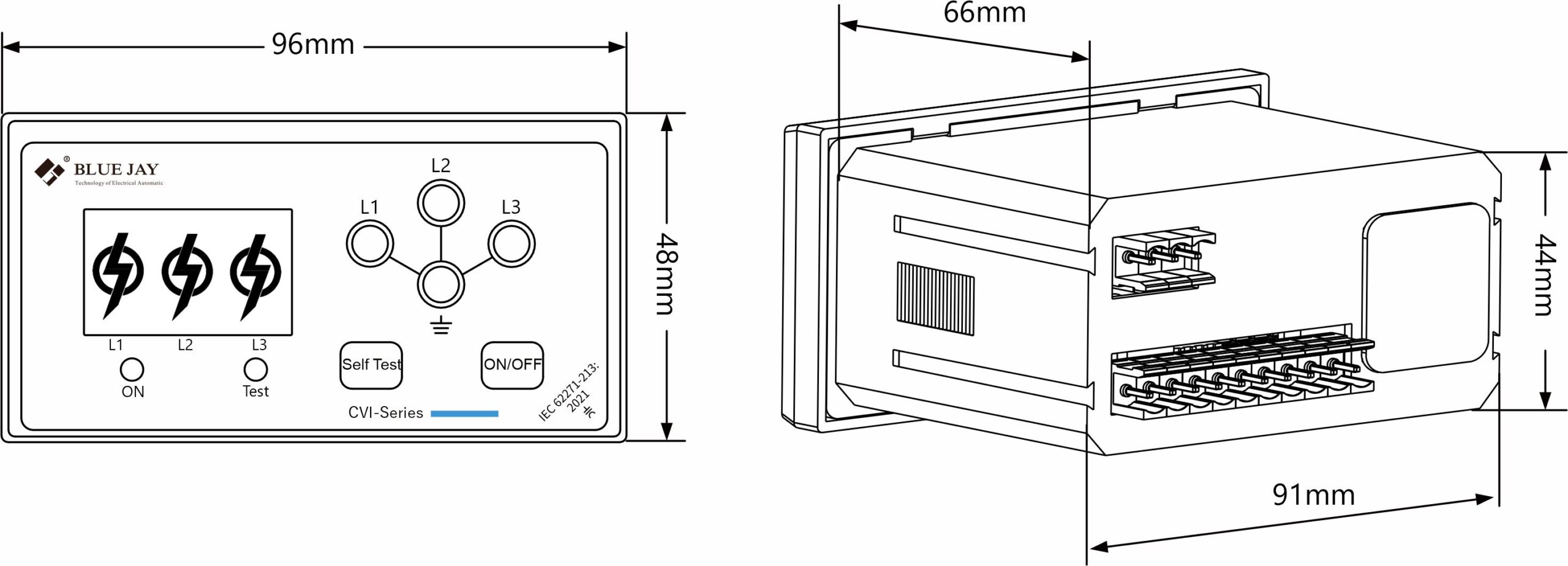 CVI-2R Dimension