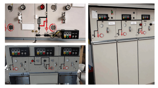 Capacitive voltage detecting system installed on switchgear