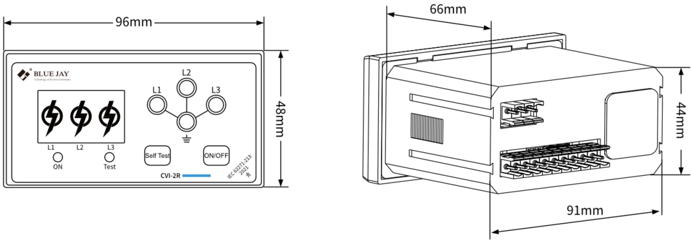 CVI-2R Dimension
