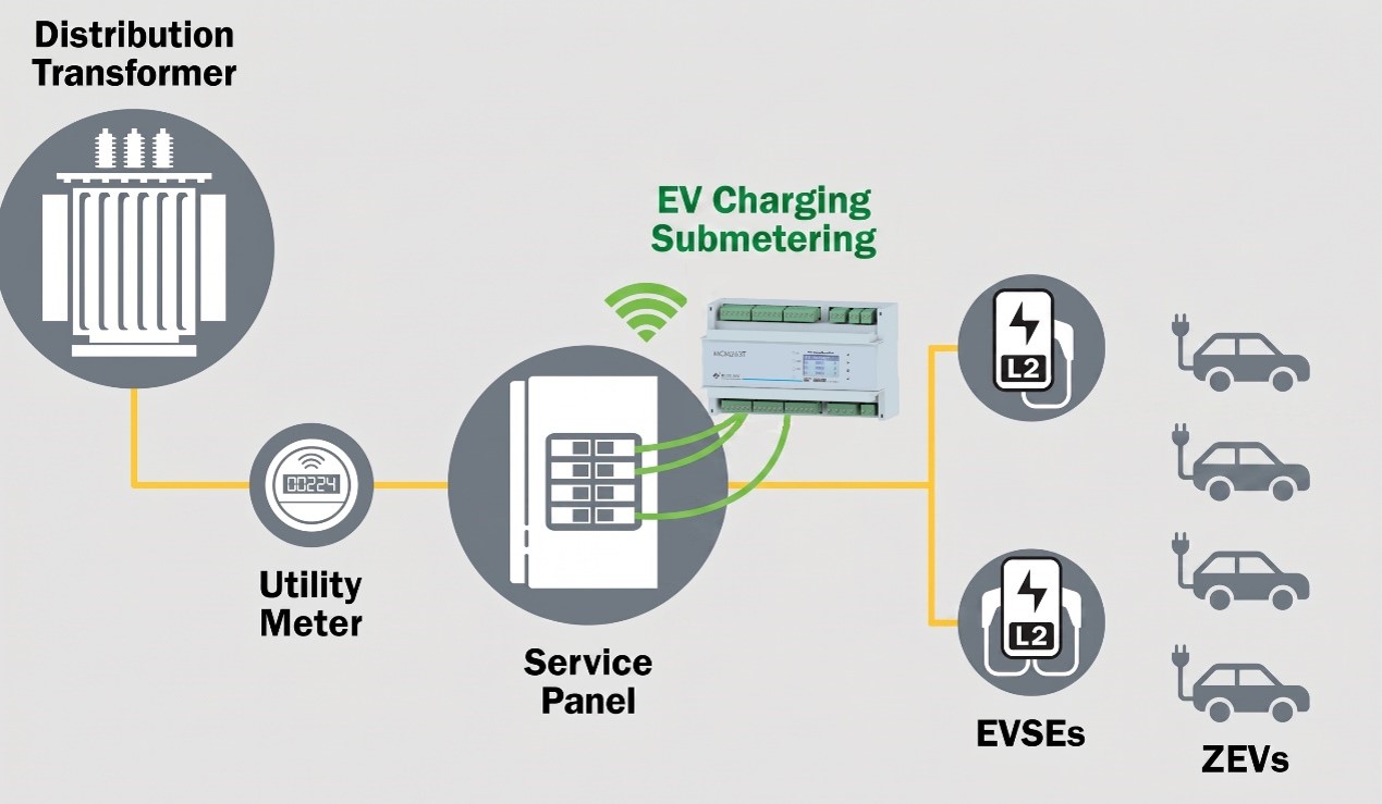 EV charging submetering