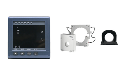 Earth leakage residual current relay with CTs