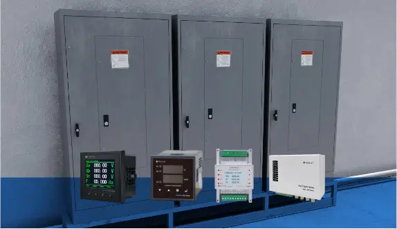 ATS chang-over panel in data center