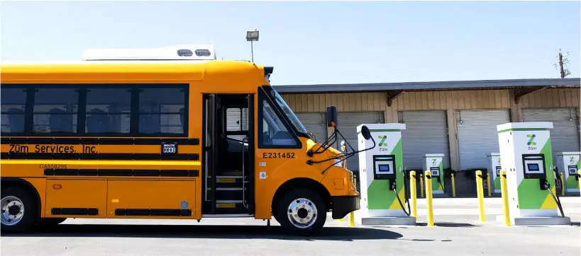 Electric vehicles school bus