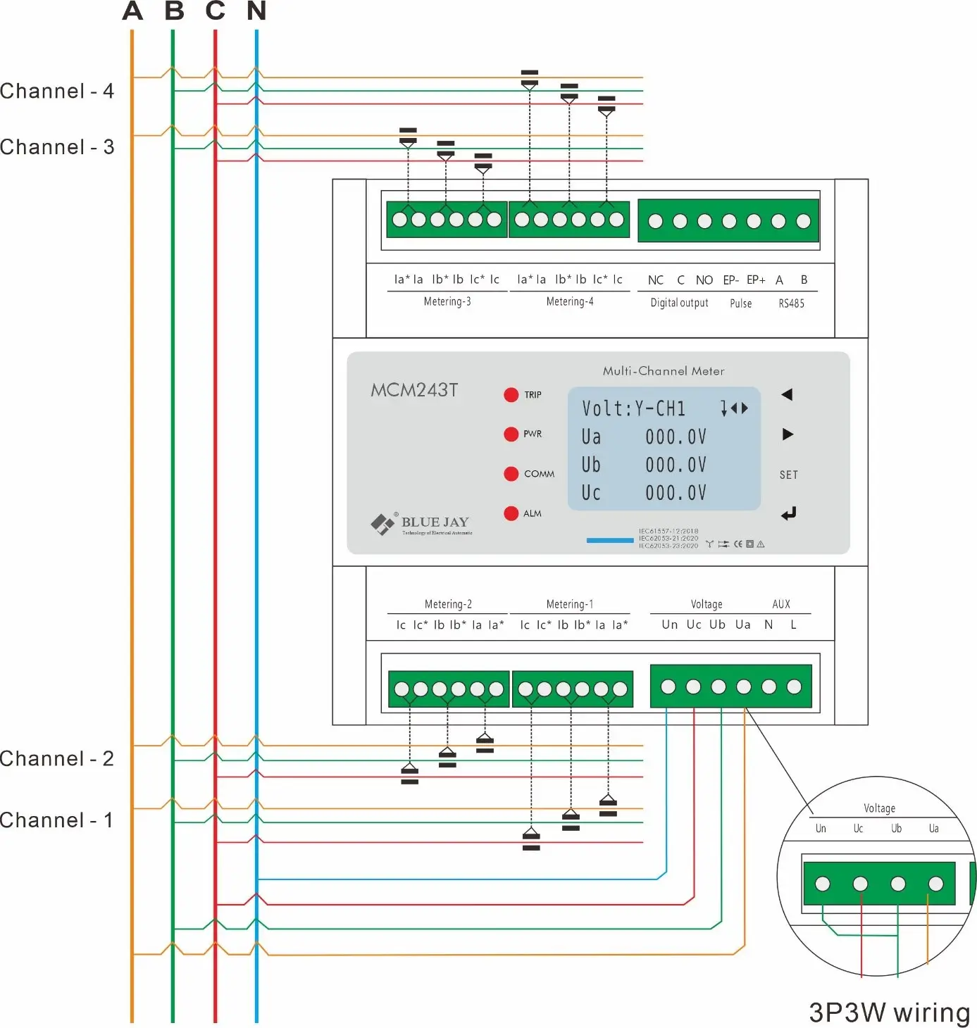 Typical wiring of MCM243T