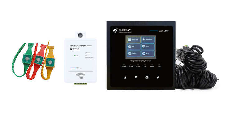 partial discharge and temperature monitoring with PD and temperature sensor