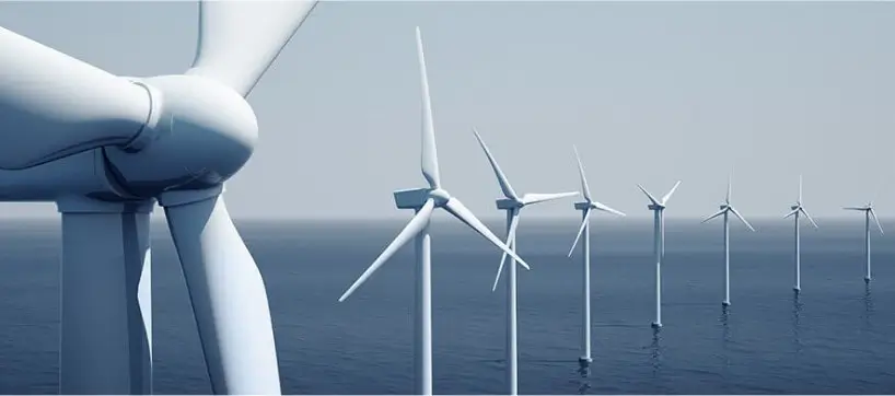 Offshore wind farms wind turbines