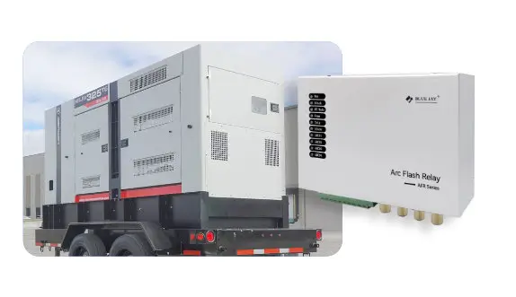 arc flash relay for mobile generator